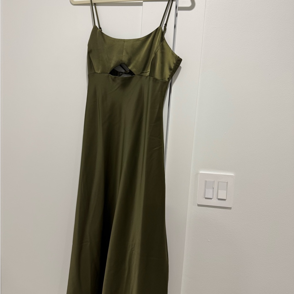 Banana Republic Olive Green Maxi Dress